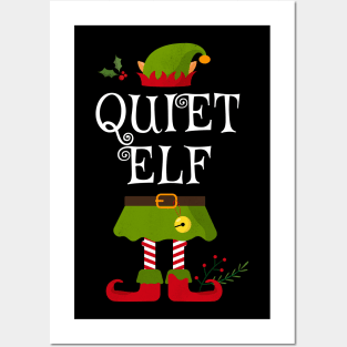 Quiet Elf Shirt , Family Matching Group Christmas Shirt, Matching T Shirt for Family, Family Reunion Shirts Posters and Art